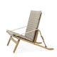 Carl Hansen FK11 Plico Chair in Oak Oil, canvas — packshot, detail
