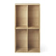 Carl Hansen FK631020 Bookcase Upright in Oak Oil — packshot, with uprights