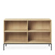 Carl Hansen FK632110F Deep Bookcase Floor Standing in Oak Oil — packshot, with FK633021 shelves