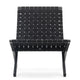 Carl Hansen MG501 Cuba Lounge Chair in Oak Black, Black Webbing — packshot