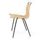Carl Hansen PK1 Dining Chair, Black Powder Coated Steel, Natural Paper Cord — packshot, detail
