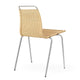 Carl Hansen PK1 Dining Chair, Stainless Steel, Natural Paper Cord — packshot, detail