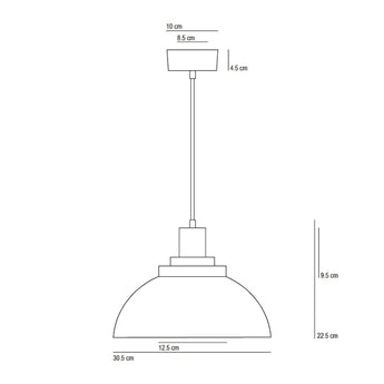 Original BTC Cosmo Dimpled Pendant Light