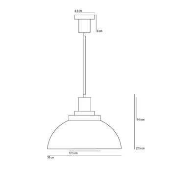 Original BTC Cosmo Prismatic Glass Pendant Light