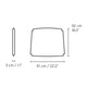 Carl Hansen CU CH26 Dining Chair Cushion — dimensions