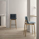 Carl Hansen E007 Embrace Counter Stool and E006 Bar Stool in Oak Oil, Black Steel — lifestyle, group