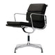 Vitra Eames EA 208 Soft Pad Chair in Leather — packshot, detail
