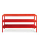 Fantin Frame High Kitchen Storage Table 188cm in Flame Red Red Top