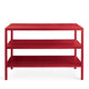 Fantin Frame High Kitchen Storage Table 128cm in Ruby Red