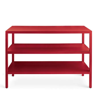 Fantin Frame High Kitchen Storage Table 128cm in Ruby Red