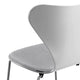 Fritz Hansen 3107 Series 7 Chair Lacquered Nine Grey Front Upholstered — ex-display, packshot