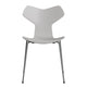  Fritz Hansen 3130 Grand Prix Chair Nine Grey Coloured Ash Seat Silver Grey Base — packshot, detail