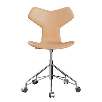 Fritz Hansen 3131 Grand Prix Swivel Office Chair Upholstered