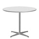 Fritz Hansen Circular Dining Table A623 in White Fenix Laminate — packshot