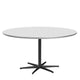 Fritz Hansen Circular Dining Table A826 in White Fenix Laminate — packshot