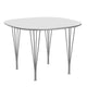 Fritz Hansen Supercircular Dining Table B603 in Fenix Laminate White — packshot