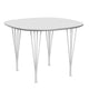 Fritz Hansen Supercircular Dining Table B603 in Fenix Laminate White — packshot
