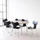 Fritz Hansen Superellipse Dining Table B611 in Fenix Laminate — lifestyle