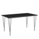 Fritz Hansen Rectangular Dining Table B637 in Black Fenix Laminate — packshot