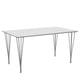Fritz Hansen Rectangular Dining Table B637 in White Fenix Laminate — packshot