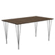 Fritz Hansen Rectangular Dining Table B637 in Clear Walnut Veneer — packshot