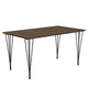 Fritz Hansen Rectangular Dining Table B637 in Clear Walnut Veneer — packshot, detail