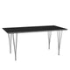 Fritz Hansen Rectangular Dining Table B638 in Black Fenix Laminate — packshot