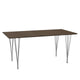 Fritz Hansen Rectangular Dining Table B638 in Clear Walnut Veneer — packshot