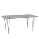 Fritz Hansen Rectangular Dining Table B638 in Fenix Laminate — packshot, detail
