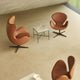 Fritz Hansen 3320 Swan Lounge Chair with Fritz Hansen Egg Chair — lifestyle