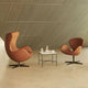 Fritz Hansen 3320 Swan Lounge Chair with Fritz Hansen Egg Chair — lifestyle