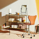 Fritz Hansen MC500 Planner Shelving Unit Small with Fritz Hansen 3117 Series 7 Swivel Office Chair Upholstered — lifestyle
