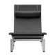 Fritz Hansen PK24 Chaise Longue in Black Leather — packshot, detail