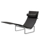 Fritz Hansen PK24 Chaise Longue in Black Leather — packshot