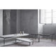 Fritz Hansen PK65 Square Coffee Table in Glass — studio, with PK62 and PK63 Tables