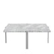 Fritz Hansen PK65 Square Coffee Table in Grey-White Fauske Marble — packshot