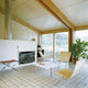 Fritz Hansen PK24 Chaise Longue Wicker — lifestyle, with PK22 and PK61