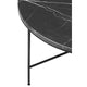 Fritz Hansen Planner MC300 Round Coffee Table in Charcoal Marble — packshot, detail