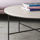 Fritz Hansen Planner MC300 Round Coffee Table in Cream Marble — lifestyle