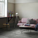 Fritz Hansen Planner MC300 Round Coffee Table in Cream Marble — lifestyle