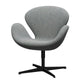 Fritz Hansen 3320 Swan Lounge Chair in Fabric with Black Base — packshot