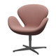 Fritz Hansen 3320 Swan Lounge Chair in Fabric with Silver Grey Base — packshot