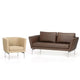 Vitra Suita Club Armchair — studio, with Vitra Suita Sofa