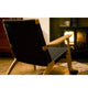 Carl Hansen CH25 Easy Chair, black paper cord — lifestyle