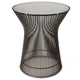 Knoll Platner Side Table in Bronze, Clear Glass — packshot