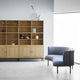 Carl Hansen RF1903 Sideways Sofa in Oak Oil, Fiord 751 — lifestyle, with FK63