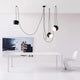 Flos Aim Suspension Light in Black — lifestyle