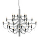 Flos 2097/30 Chandelier by Gino Sarfatti – chrome with clear bulbs