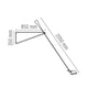 Flos 265 Wall Light  — Dimensions