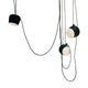 Flos Aim Suspension Light Group in Black — packshot, group of three